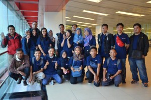 Students and lecture (Mr. Cahya) of Politeknik Negeri Malang 